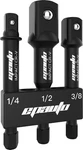 Epauto Impact Socket Adapter Set, Cr-v, 3 Pieces 3-inch Long, Black. Fixed Price $19.99.