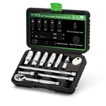 Tecotek 11-piece Spark Plug 11pcs Socket Set With Ratchet Handle. Fixed Price $38.54.