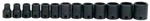 13pc 1/4 - 1",3/8" Drive 6point Impact Shallow Socket Set Clip Rail Williams Usa. Fixed Price $81.56.