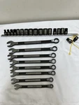 Kobalt Combination Metric Wrench Set Of 8 & 18 Piece Socket Sae. Fixed Price $34.99.