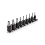 Tekton Sib92103 1/2 In Drive Impact Bit Socket Set, Metric, 9 Pcs. Fixed Price $74.59.