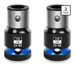 Blackrobot 2pcs Impact Bit Holders 1/4 Inch Square Drive To Hex Socket. Fixed Price $10.00.