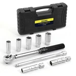 Arucmin 9-piece Spark Plug Socket Set 3/8 Inch Drive Click Torque Wrench72. Fixed Price $74.04.
