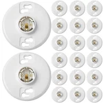Saysurey 20 Pcs E26 Medium Base Lamp Holder Ceiling Light Sockets White 660w 250. Fixed Price $80.99.