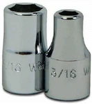 1/4" Drive Shallow 6-point Sockets, Sae, High-polished Chrome Finish, Williams. Fixed Price $12.19.