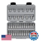Tekton 3/8 Inch Drive Torx/tr Torx Bit External Star Socket Set Case 36-piece. Fixed Price $141.07.