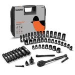 Suzume 3/8 Impact Socket Set, Cr-v Steel, 6 Point, 3/8" Drive, 50-piece Stand.... Fixed Price $80.39.