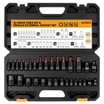 Elead 31pc Torx Bit Socket Set T8-t70 E4-e24 Star Tool Kit S2 Steel. Fixed Price $52.99.