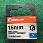 Crescent Cims31n 15 Mm 1/2" Drive 6 Point Deep Impact Socket Lifetime Warranty. Fixed Price $10.60.