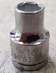 New Blue Point Tools Blps38516 Sae 5/16" 6 3/8" Drive Chrome Socket. Fixed Price $8.99.