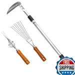 Garden Helper Japanese Weeding Tools Set Telescoping Long Handle Sickle. Fixed Price $100.78.