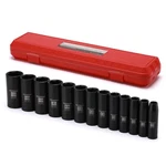 Mixpower 13 Pieces 1/2-inch Drive Deep Impact Socket Set, 7/16"-1-1/4", Cr-mo.... Fixed Price $54.84.