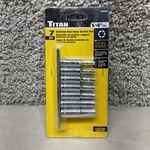 Titan 66320 1/4" Drive 7pc External Star Deep Socket Set E4,e5,e6,e7,e8,e10,e11. Fixed Price $14.99.