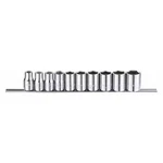 1/2" Drive Socket Set Sae 10 Pieces 3/8 In To 15/16 , Chrome, Skt St, Chrm,. Fixed Price $34.96.