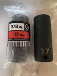Tekton 3/8 Inch Drive 6-point Impact Sockets- Both 17 Mm- Price Is For Two- Cb1. Fixed Price $7.99.
