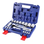 Workpro 22pc Socket Set 3-in-1 Ratchet Handle Wrench 1/4" 3/8" 1/2" Drive. Fixed Price $36.99.
