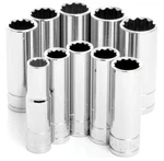 Wilmar W38700 Performance Tool 3/8 In. Drive 10 Pc. Deep Well Metric Socket Set. Fixed Price $24.40.