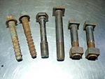 Selection Of Vintage Railway Track Bolts Sleeper Saddle And Fish Plate. Fixed Price $16.66.