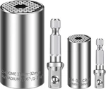Universal Socket Set (11-32mm 7-19mm) Super All Purpose Tool, 4pcs, Chrome. Fixed Price $29.99.