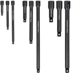 Casoman 9 Pieces Extension Bar Set, 1/4", 3/8" And 1/2" Drive With Case. Fixed Price $28.61.