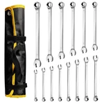 Pgroup 14 Piece Combination Wrench Set 6mm-19mm Metric Set, Open End A.... Fixed Price $53.89.