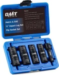 Orion Motor Tech Lug Nut Socket Set, 5pc 1/2" Drive Impact Flip Set With. Fixed Price $39.43.