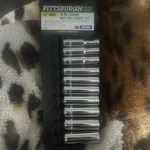 Pittsburgh Professional 1/4" Drive 10 Pc Chrome Deep Wall Metric Socket Set 5-1. Fixed Price $20.00.