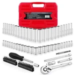 Eaceliy 75pcs 1/4" Drive Impact Socket Set, Master 1/4inch, Sliver. Fixed Price $37.99.