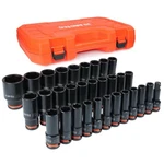 Ju Jian Tec 31-piece 1/2" Drive Deep Impact Socket Set, Sae & 31pcs. Fixed Price $94.99.