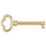 Hollow Barrel Brass Plated Skeleton Key For Antique Cabinet Doors, Grandfathe.... Fixed Price $14.51.