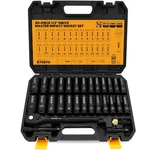 Elead 1/2" Drive Deep Impact Socket Set: 30-piece Standard Sae (3/8 To 1 Inch.... Fixed Price $67.93.