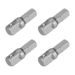 4pcs Adapter 1/4" Sq Drive Shank 1" Ext Bit For Pulse Socket. Fixed Price $7.65.