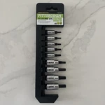 Pittsburgh 1/4" & 3/8" Drive 9 Pc Torx Star Point Socket Set Tools 67914 Taiwan. Fixed Price $18.50.