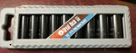 Great Neck 9-piece Sae 1/2" Drive 6 Point Deep Impact Socket Set. Fixed Price $41.00.