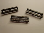 28-pin Machined Pin Dip Ic Socket, 0.3" Row Spacing, 263 Pcs., Mill-max. Fixed Price $80.00.
