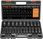 Metric Impact Socket Set 1/2" Drive - Trivd Frol 26 Piece One Size, Black. Fixed Price $125.99.