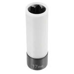 Grey Pneumatic 17mm Flower Shaped Deep Lug Nut Impact Socket For Mercedes 2017mf. Fixed Price $27.89.