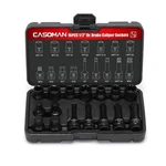 Casoman 16-piece 1/2" Drive Impact Brake Caliper Socket Set, 5pt 7pt 10pt M14.... Fixed Price $58.49.