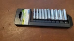 New Pittsburgh Pro 1/4" Drive 10pc Metric Chrome Deep Wall Socket Set Hand Tools. Fixed Price $8.95.