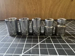 Lot Of 5 Vintage Truecraft Sockets 7/16 To 3/4 Usa. Fixed Price $14.99.