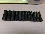 Matco Tools 1/4" Drive 12-piece Non Slip Deep Impact Socket Set No Sadpma12r. Fixed Price $135.00.