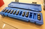 Cornwell Blue Power 1/4 Universal Impact Sockets & Case. Fixed Price $20.00.