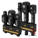 Guradesign Impact Socket Adapter Set, 6-piece 3" Extension Bit With Holder,. Fixed Price $13.45.
