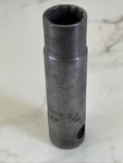 Vintage Plvmb Socket 1/2" Drive Deep 12 Point Sae 9/16" No. 5341 Plumb Plomb. Fixed Price $9.99.