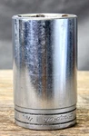 Lot Of 5 Snap On 1/2" Drive Sockets - 1 7/16 Deep Socket, 7/8, 3/4, 11/16, 3/8. Fixed Price $29.00.