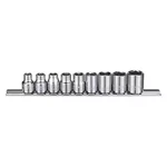 Westward 53pn37 3/8" Drive Socket Set Sae 9 Pieces 1/4 In To 5/8 , Chrome,. Fixed Price $13.69.