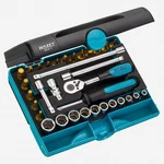 Hazet 854-1 1/4" 33 Pc Socket And Bit Titanium-nitride Set. Fixed Price $450.57.