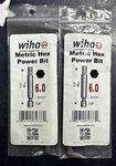 Two Wiha 74337 Hex Metric Power Bit 6.0 - 90mm 1/4 Drive Bits. Fixed Price $21.80.