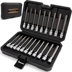 Mulwark 20pc 3/8" Drive Extra Long Allen Hex Bit Socket Set One Size, Silver. Fixed Price $56.64.