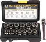 14-piece Impact Bolt & Nut Remover Set, 3/8 Lug Extractor Socket. Fixed Price $46.25.